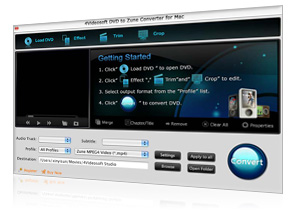 DVD zu Zune Converter für Mac Screen