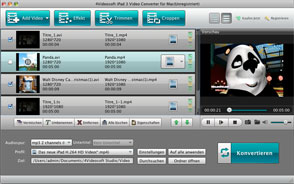 iPad 3 Video Converter für Mac Screen